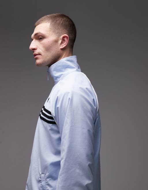 adidas Originals – Trainingsjacke in Hellblau mit Bruststreifen, 4 von 5
