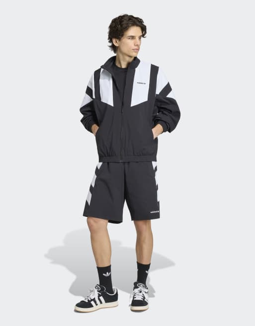 adidas Originals – Trainingsjacke in Schwarz mit Colourblock-Design, 5 von 5