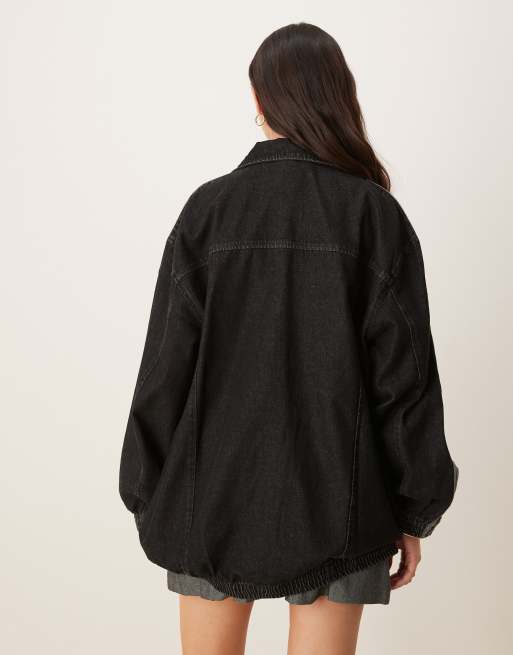 adidas Originals - Trainingsoberteil aus Denim in Schwarz, 4 von 4