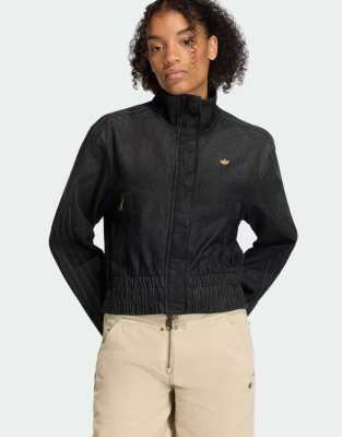 adidas Originals - Trainingsoberteil aus Denim in True Black-Schwarz