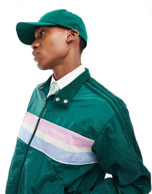 adidas Originals Trainingsoberteil aus Webstoff in College Grun im Stil der 80er