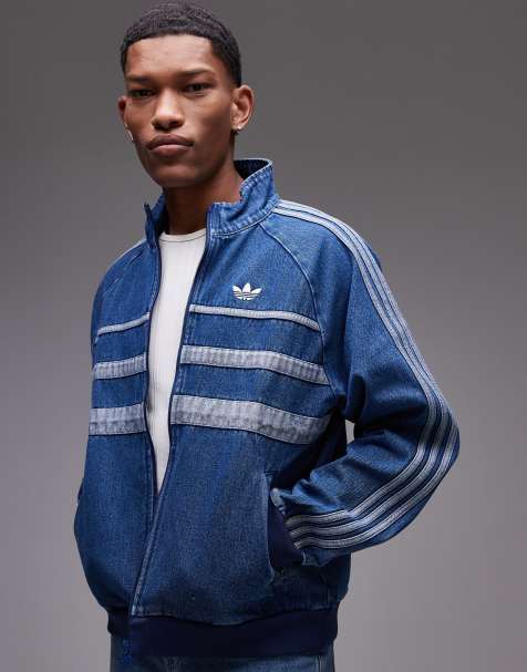 adidas Originals – Träningsjacka i denim - view 1