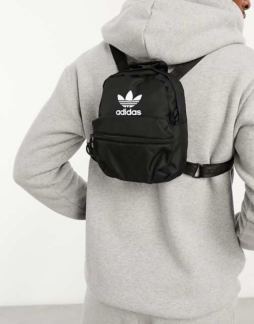 adiidas mini backpack adidas Originals Trefoil 2.0 mini backpack in black