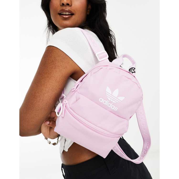 Adidas classic trefoil store backpack pink