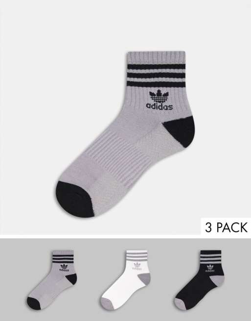 adidas originals 3 pack trefoil crew