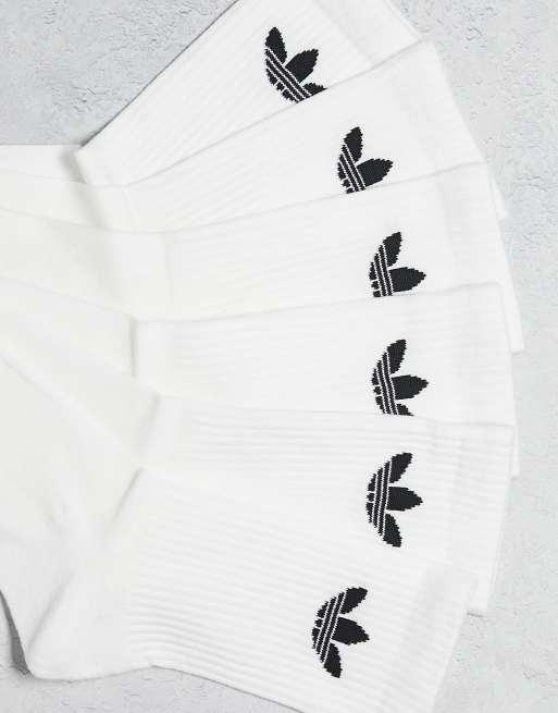 adidas Originals Trefoil 3er-Pack Socken in Weiß, 3 von 4