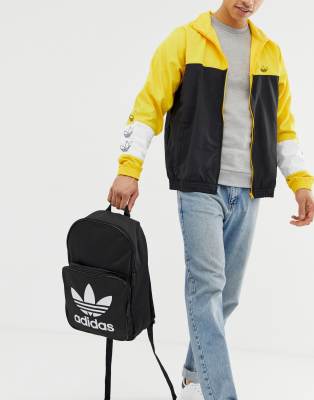 adidas black and yellow backpack