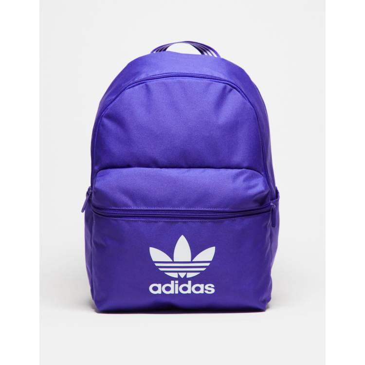 Adidas trefoil backpack blue sale