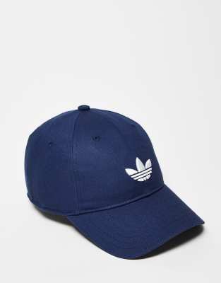 adidas Originals trefoil baseball cap in navy - view 1