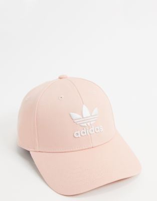 adidas trefoil baseball cap pink