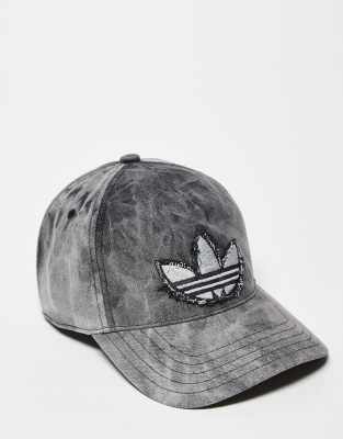 adidas Originals adidas Originals trefoil baseball cap in washed black
