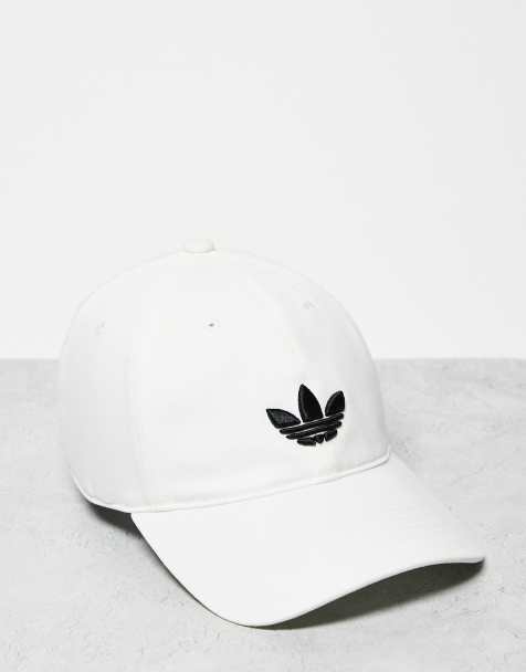 adidas Originals trefoil baseball cap in white - view 1