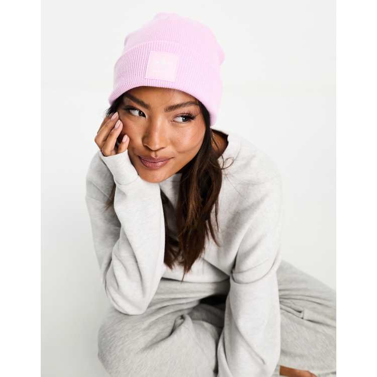 Adidas trefoil store beanie pink