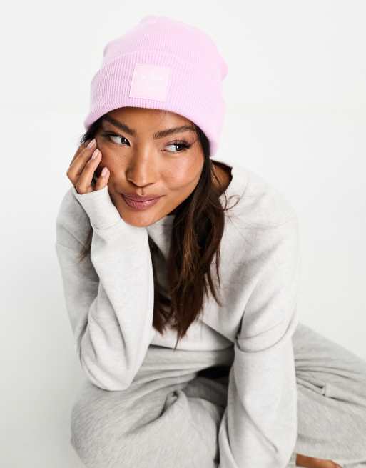 adidas Originals trefoil beanie in baby pink ASOS