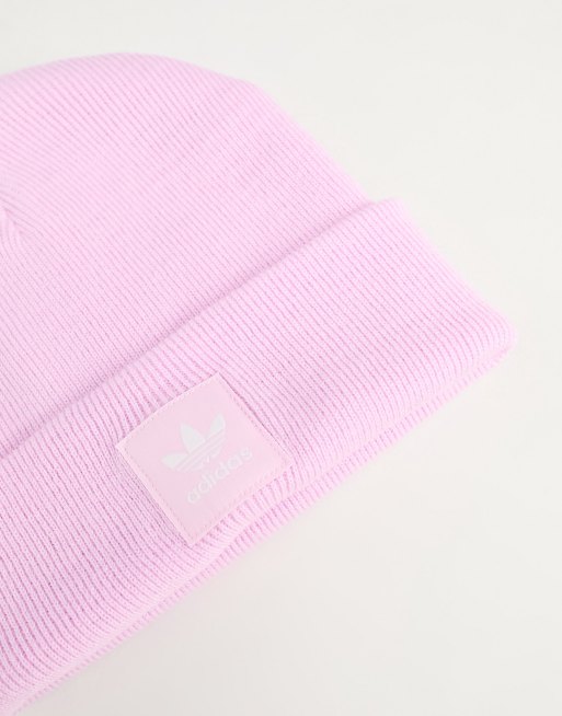 Pink hotsell adidas beanie