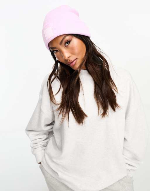 Pink trefoil outlet beanie