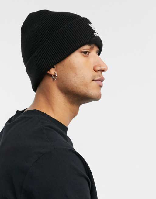 adidas Trefoil Beanie - Black, Men's Lifestyle