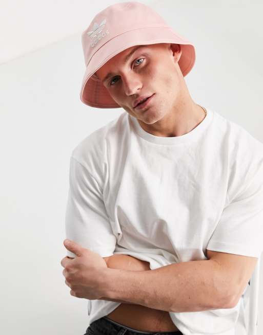 Pink adidas bucket store hat