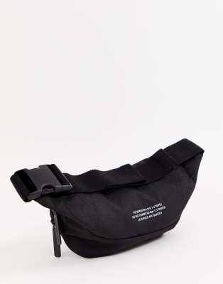 adidas originals trefoil bumbag in black