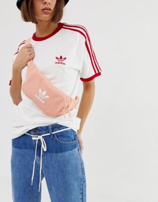 adidas Originals trefoil bumbag in pink 