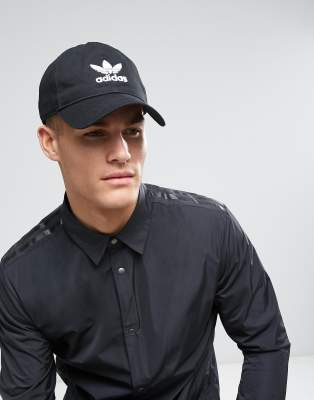 adidas trefoil hat black