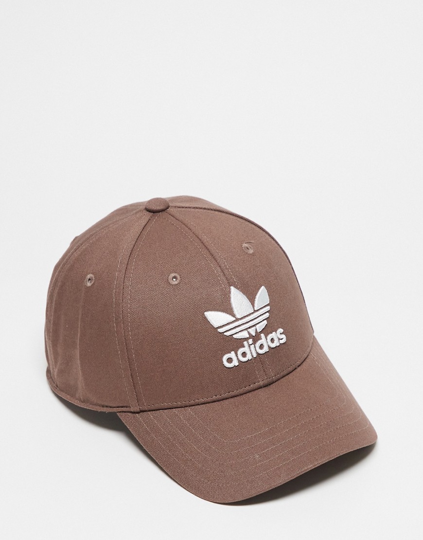 adidas Originals trefoil cap in brown