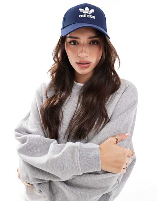 adidas Originals trefoil cap in navy ASOS