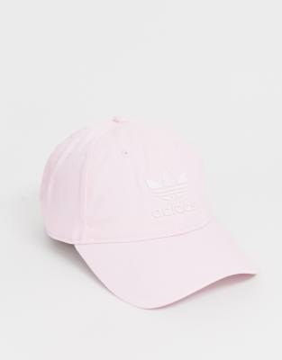 baby pink adidas cap