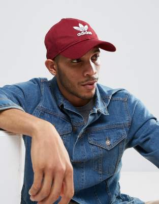 adidas trefoil cap red