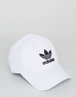 adidas Originals trefoil cap in white 