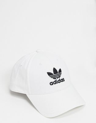 adidas Originals trefoil cap in white 