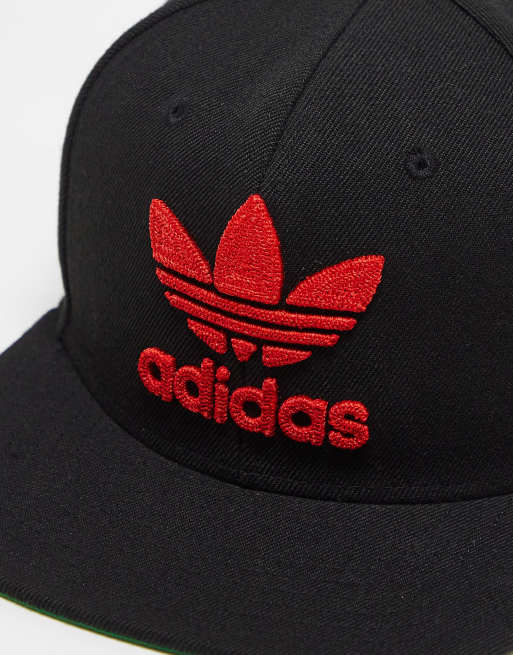 Adidas trefoil cap on sale black