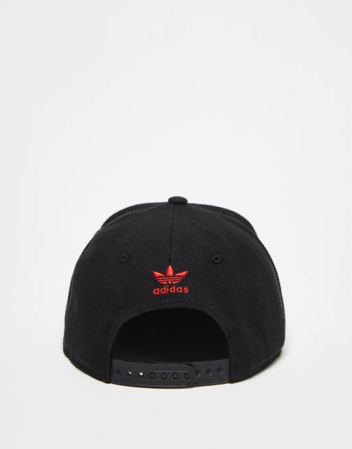 Adidas trefoil hot sale hat black