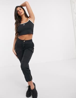 adidas trefoil crop top