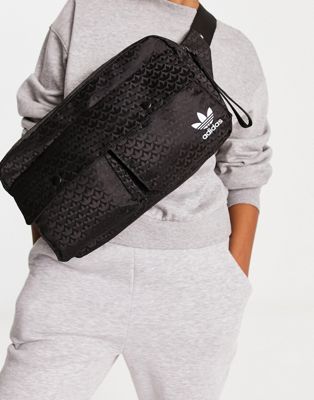 adidas Originals trefoil cross body bag in black - ASOS Price Checker