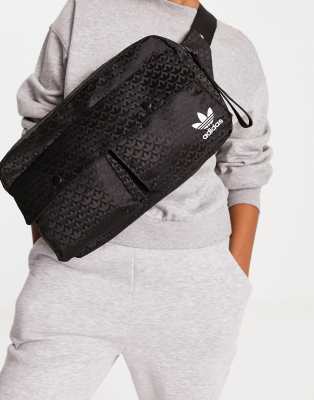 adidas Originals trefoil cross body bag in black - ASOS Price Checker