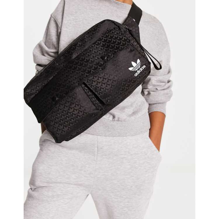 adidas Trefoil Monogram Jacquard Backpack - Black | Women's Lifestyle |  adidas US