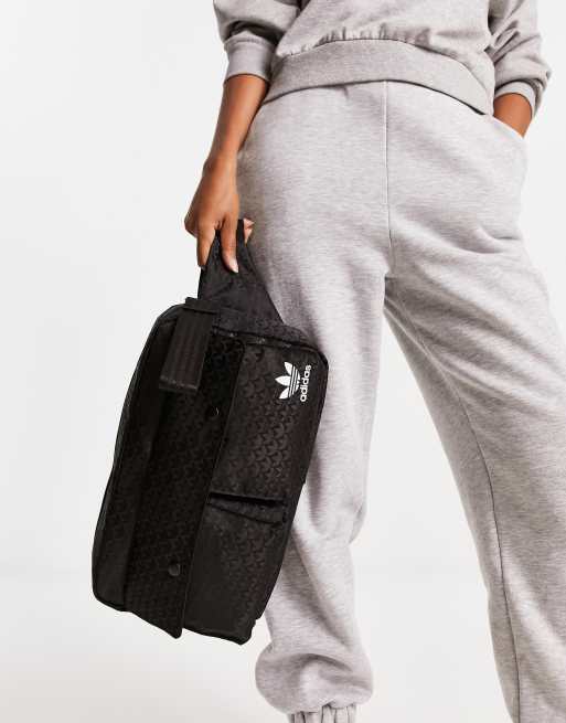 adidas Originals trefoil cross body bag in black