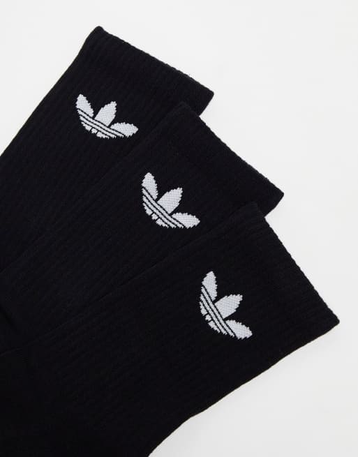 adidas Originals – Trefoil Cushion – 3er-Pack Socken in Schwarz, 2 von 4