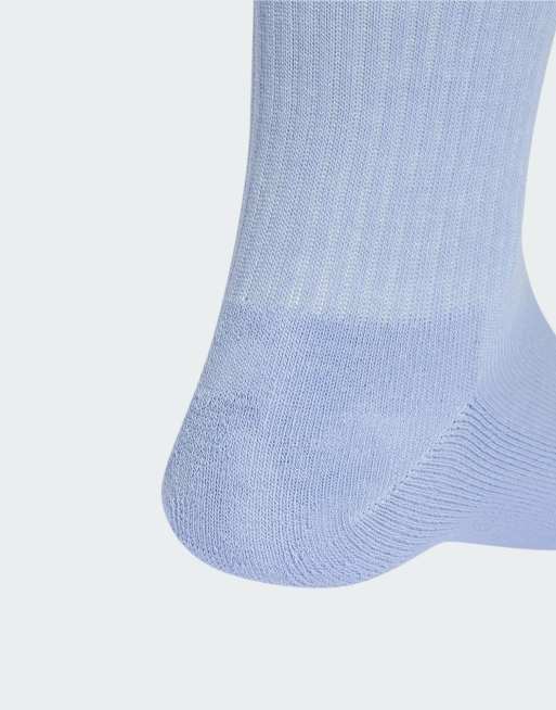 adidas Originals Trefoil Cushion Crew Socken 6 Paar in Kreideblau / Wonder Mauve, 4 von 4
