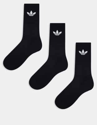 adidas Originals - Trefoil Cushion - Lot de 3 paires de chaussettes - Noir