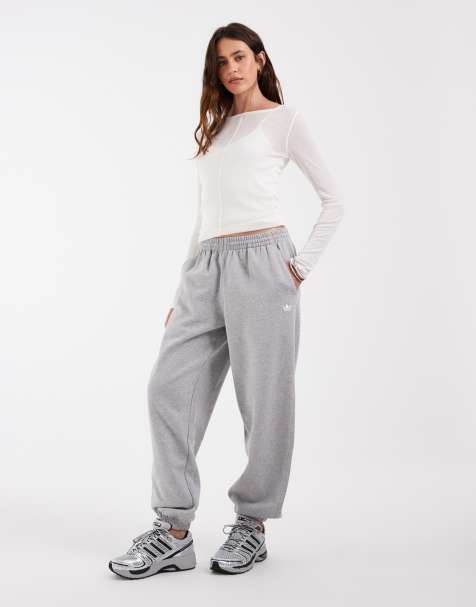 adidas Originals Trefoil Essential joggers in grey - view 1