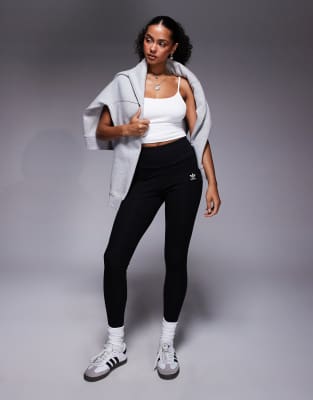 adidas Originals Trefoil Essential leggings in black