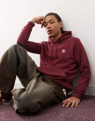 adidas Originals - Trefoil Essentials - Bordeaux hættetrøje - view 1