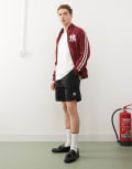 [adidas Originals] adidas Originals Trefoil Essentials cargo shorts in black XS BLACK
