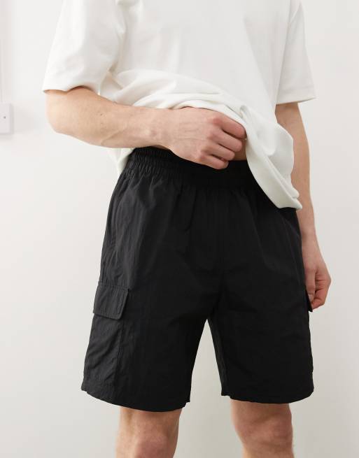 adidas Originals – Trefoil Essentials – Cargo-Shorts in Schwarz, 2 von 5