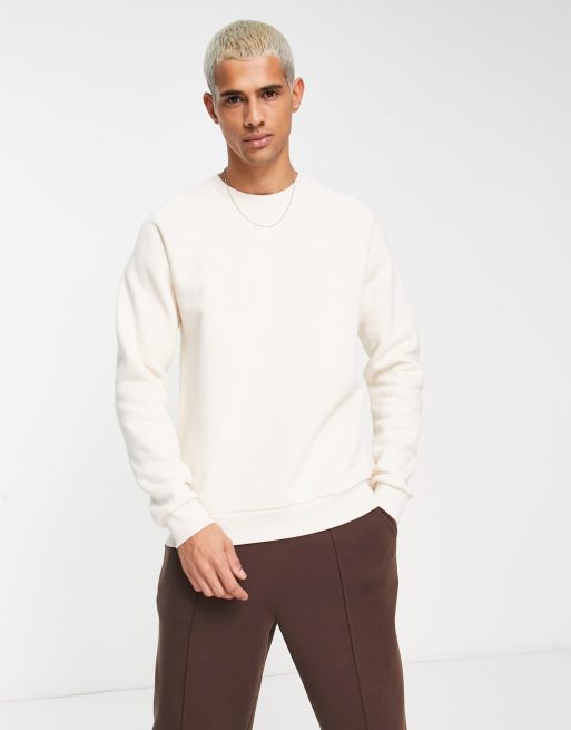 adidas Originals - Trefoil Essentials - Felpa bianca