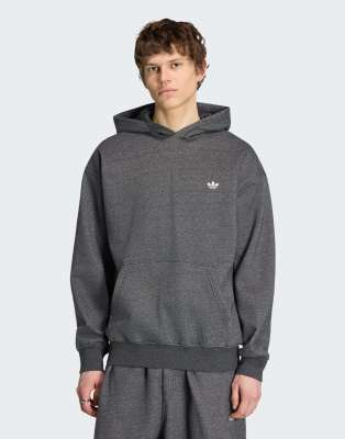 Adidas Uomo Grigio Trefoil - Felpe Con Cappuccio - Taglia M - Jersey Di Cotone - Immagine 4