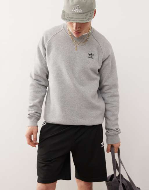 adidas Originals - Trefoil Essentials - Felpa grigia