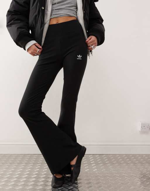 【adidas】Originals Trefoil Essentials flared leggings adidas Trefoil Essentials Rib Flare Leggings | Nordstrom